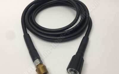 Follow these steps to use the PVC pressure washer hose safely